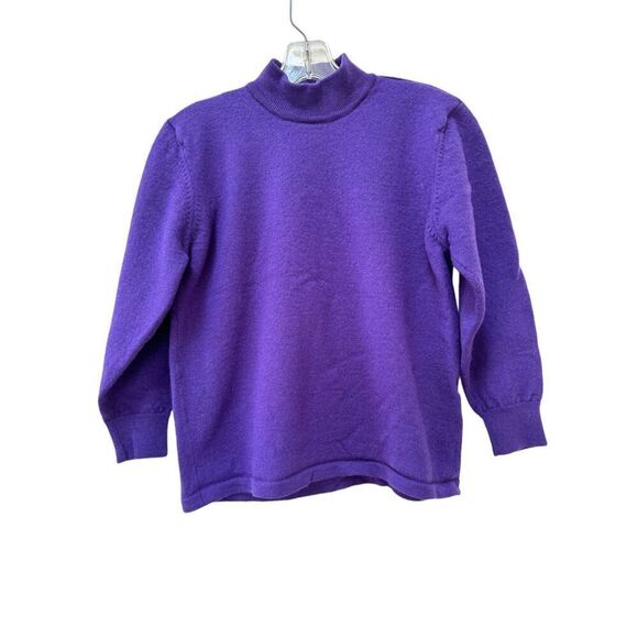 Eva Gracia Sweaters - Eva Gracia women’s S wool high neck plum purple sweater